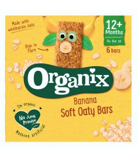 ORGANIX - BATOANE ECOLOGICE (BIO) DIN OVAZ INTEGRAL CU BANANE 6X23G, 12luni+