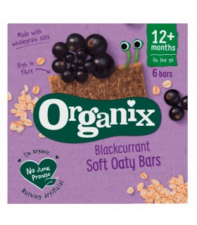 ORGANIX - BATOANE ECOLOGICE (BIO) DIN OVAZ INTEGRAL CU MERE SI COACAZE NEGRE 6X23G, 12luni+