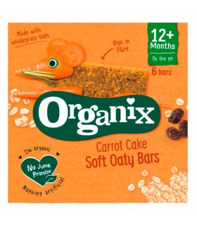 ORGANIX - BATOANE ECOLOGICE (BIO) DIN OVAZ INTEGRAL CU MORCOV SI MERE 6x23gG, 12luni+