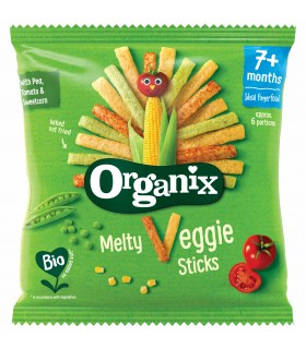 ORGANIX - STICKSURI ECOLOGICE (BIO) DIN PORUMB CU LEGUME, 15G, 7luni+