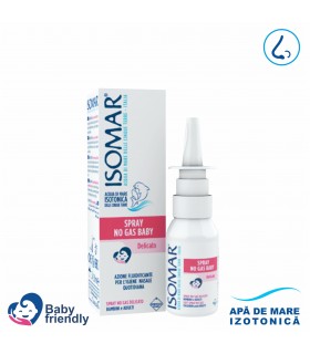 ISOMAR Baby - Spray nazal (fara gaz) cu apa de mare izotonica, 30ml, 6+