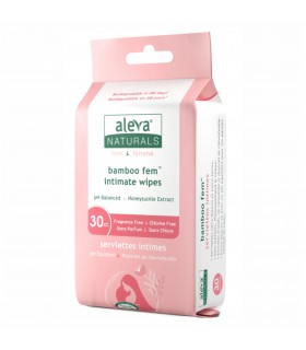 Aleva Naturals Bamboo Fem - Intimate Wipes – Șervețele umede intime din fibre de bambus