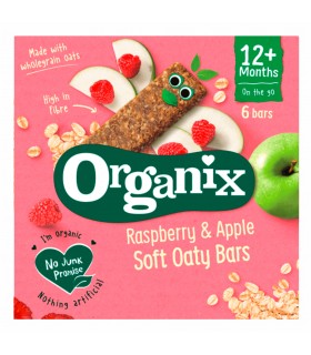 ORGANIX - BATOANE ECOLOGICE (BIO) DIN OVAZ INTEGRAL CU MERE SI ZMEURA 6X23G, 12luni+