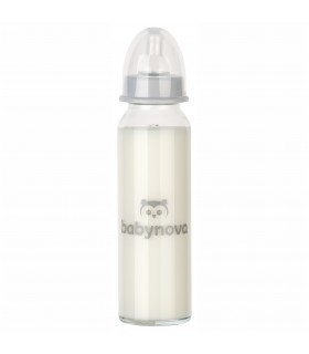 Baby Nova - Biberon din sticla, 240 ml