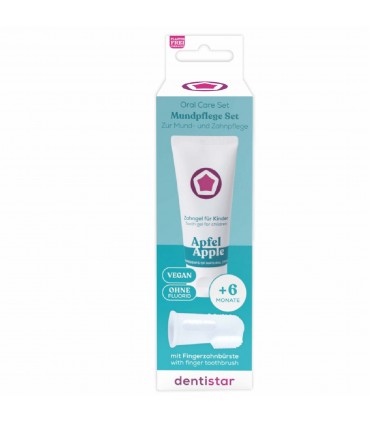 DENTISTAR SET PASTA DINTI 60ML + DEGETAR MOALE SILICON 6+