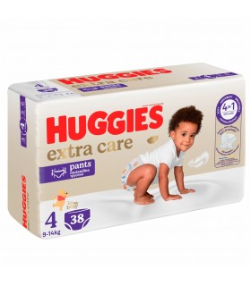 Huggies - EXTRA CARE PANTS - Scutece Chilotel Nr.4 (9-14kg), 38 BUC