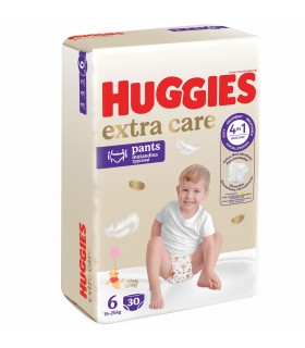 Huggies - EXTRA CARE PANTS - Scutece Chilotel Nr.6 (15-25kg), 30 BUC