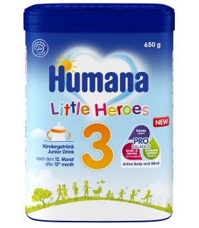 Humana 3 Probalance - Lapte formula, 650g, 12luni+