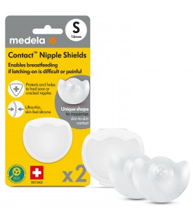 Medela Contact - Protectii mamelor din silicon, marimea S (16mm)