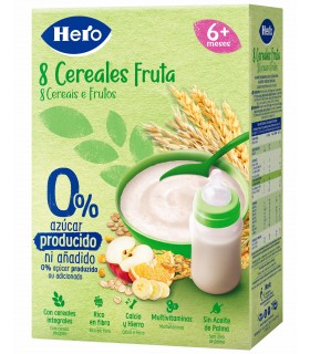 HERO BABY - 8 CEREALE CU FRUCTE, 340G, 6luni+