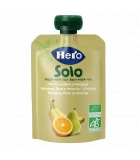 HERO SOLO - GUSTARE BANANA, PARA SI PORTOCALA, ECO, 100G, 4luni+