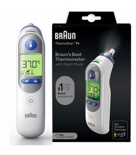 Braun - ThermoScan® 7+ cu NIGHT MODE - Termometru auricular - Age precision (taxa verde inclusa in pret 0.15 lei/buc)