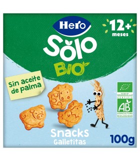 Hero Solo - Biscuiti ecologici(BIO) in forma de animale, 100g, 12luni+