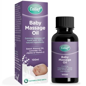 Colief Baby Massage Oil -  Ulei calmant pentru masaj, 100ml, 0luni+