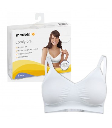 Medela― Lenjerie - Sutien pentru alaptare - cupe detasabile- M (alb)