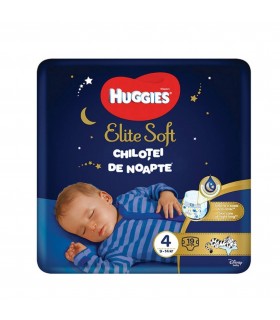 Huggies - Elite Soft Pants -  Chilotei de noapte (4) 19 buc - (9-14kg)