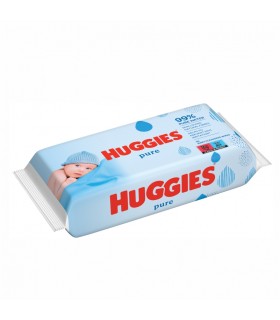 HUGGIES PURE - SERVETELE UMEDE COPII 56