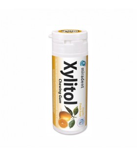 Miradent Xylitol - Gumă de mestecat pentru îngrijirea dentară, fresh fruits, 30buc