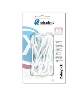 miradent - scobitori cu ata dentara - 30 buc