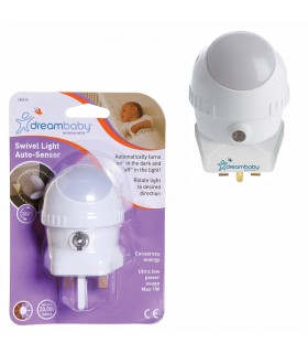 Dreambaby - Lampa de veghe rotativa, cu led si senzor de lumina