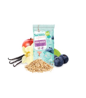 Snack raw vegan BIO cu afine si vanilie, 3 ani+