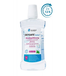 Miradent OXYSAFE® Active +F - Apa de gura cu oxigen activ, 500ml