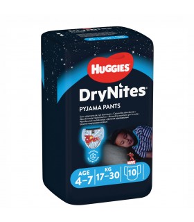 HUGGIES - DRYNITES MEDIUM BOY 4-7 ANI (17-30 KG) - DE NOAPTE