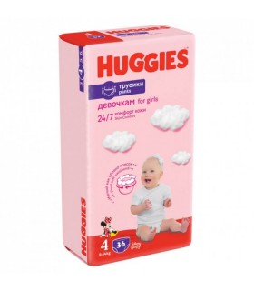 Huggies - Pants Nr.4 Girl 36bc 9-14kg