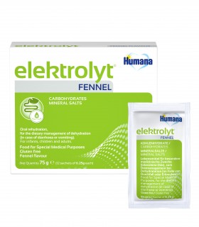 HUMANA ELEKTROLYT FENICUL - Supliment alimentar pentru rehidratare orala